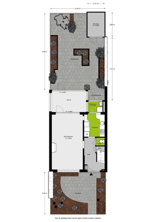 Floorplan - Van Bosseplantsoen 7, 3317 PH Dordrecht